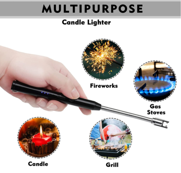 🔥 USB Rechargeable Arc Lighter – Flameless, Windproof & Flexible | 2025’s Top-Rated Electric Lighter