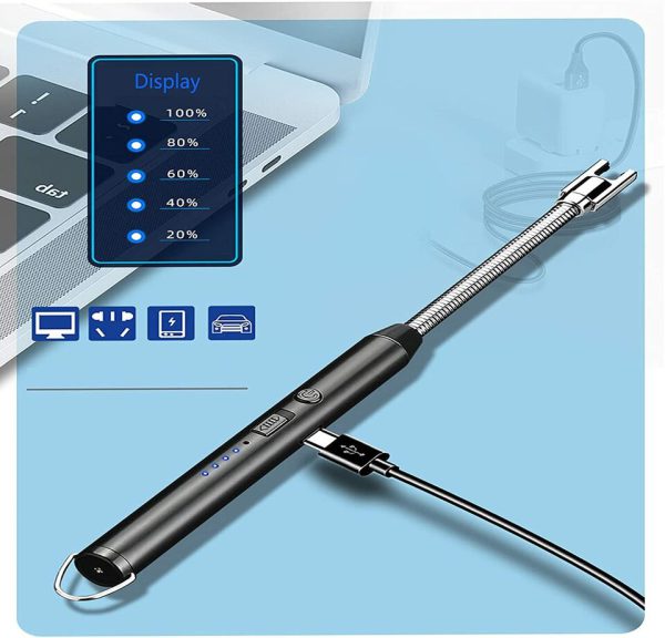 🔥 USB Rechargeable Arc Lighter – Flameless, Windproof & Flexible | 2025’s Top-Rated Electric Lighter