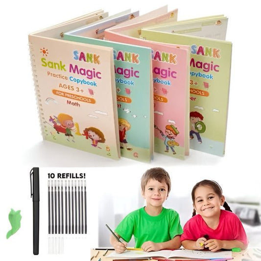 ✍️ Sank Magic Practice Book Set – Reusable Tracing Fun for Early Learners!